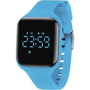 Kids Watches for Girls Boys Digital Sport Watch with Step Counter Pedometer Vibration Alarm Clock, No App Waterproof Fitness Tracker Kids Watch Boys Girls Teens Students Ages 5-16 (003-E-LightBlue)