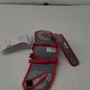 NAPUP Adjustable Carseat Head Support for Sleeping Kids & Toddlers - Safe, Comfortable & Breathable (Red)