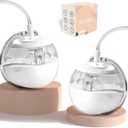 Wearable Milk Collection Cup, Hands Free Breast Pump Accessories Replacement, Milk Collector Compatible with Most Electric Breast Pump,Zomee/Spectra/Medela/Ameda/Freemie Collection Parts(24 mm 2Pcs)