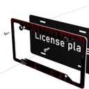 Halloween Red License Plate Frame 2 Pack Accessories Cars Decor 12.3 X 6.3 Inches for Men Women