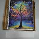 DELUXE TEACHER PLANNER Aug 2026-Jul 2027 8.5x11 Daily Weekly Monthly Organizers with 7 Periods, Pocket Folder, Dated Calendar, Page Tabs, Bookmark and Planning Stickers (Black Tree Seasons)