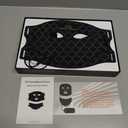 Led Face Mask Light Therapy, Red Light Therapy for Face, LED Facial Skin Care Mask, Black