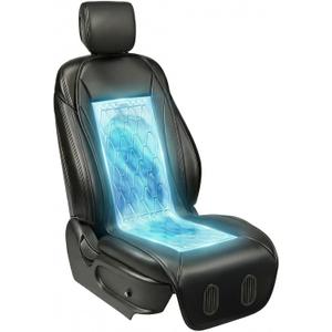Liquid Cooling Car Seat Cover Front Seat, Air Conditioned Cooling Seat Cooler (Not Fan), Cooling Seat Cushion for Cars with 3 Modes, Quiet, Works Without A/C, Fits Car SUV Truck, Classic Black