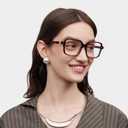 Zeelool Blue Light Blocking Glasses for Women, Oversized Square Glasses Frame Eyeglasses with Anti UV Lens Talia