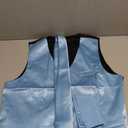 DiBanGu Mens Suit Vest and Tie Set Solid Color Satin Waistcoat Necktie Wedding Party Casual Dress Vest for Tuxedo, S