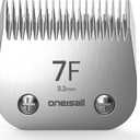 oneisall Professional Dog Grooming Clippers Replacement Blade, Ultra Edge Dog Clipper Blade Constructed of Carbonized Steel, Resists Heat & Rust with Long-Lasting Sharp Edges(7FC)