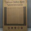 Cumbor 29.7-54.2" Wide Baby Gate for Stairs, Mom's Choice Awards Winner-Self Closing Dog Gate Indoor for Doorways, No Drilling Pressure Mounted Pet Gates for Kids, Easy Walk Through Safety Gate, White