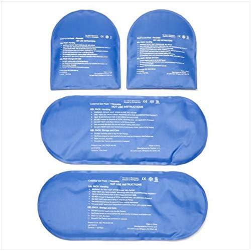 NatraCure Replacement Gel Packs for Cold Therapy Socks - (4-Piece Set) Extra Gel Ice Packs Reusable, Compresses for Injuries, Flexible Ice Packs Reusable, Small Ice Packs, Thin Ice Packs - GP23-24