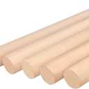 Wooden Dowel Rods 7/8 x 24 Inch Round Unfinished Hardwood Craft Sticks for DIY Lollipops Cake Support, 25 Pieces