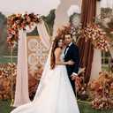 Wedding Arch Backdrop Stand Set of 2 Gold Metal Arch Frame 7.2FT & 6FT Backdrop Stand Wedding Arch Bracket Stand Birthday Party Balloon Arch