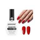 4 x JODSONE 16.5ml Gel Nail Polish Red Gel Polish Manicure LED UV Soak Off Curing for Home Salon Nail Art DIY Lady Red Polish