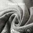 Lasjixion Men's Fleece Sweatpants Open Bottom Drawstring Hiking Jogger Workout Sweatpants for Men with Pockets (Gray, XL)