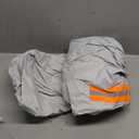 TATATOO Motorcycle Cover Waterproof Outdoor, 300D Heavy Duty, UV & Rain Resistant, 3 Wind-Resistant Buckles, Dual Lock Holes, Includes Storage Bag, Fits Most Motorcycles up to 104", Silver