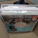 J.L. Childress Spinner Wheelie Padded Car Seat Bag- Travel Bag for Airplane, Fits Most Baby & Infant Car Seats, Boosters, & Carriers, Airport Accessories for Gate Check or Baggage Check- Deluxe, Black