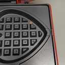 Holstein Housewares 4-Section Heart Shaped Waffle Maker, Non-Stick Waffle Iron, Mini Waffle Maker for Kids, Non-Toxic Coating, Easy to Clean, Makes 4 Heart-Shaped Waffles in Minutes, Red