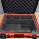 Air Compressor Hard Storage Case for Milwaukee M18 Inflator 2848-20 - Waterproof, Dustproof, Shockproof Air Pump Storage Carrying Bag for Milwaukee Tools, Battery & Charger - Black & Red (Case Only)