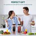 Soeos Himalayan Pink Salt and Rainbow Peppercorn Grinder Refills, 18oz Salt & 8oz Peppercorns, Kosher Seasoning Set for Cooking (13 Ounce (Pack of 2))