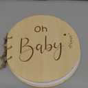 Baby's First Year Book Jornal Memory Book Wooden Baby Shower Guest Book Alternatives