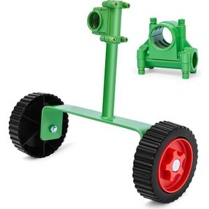 Fabbay Adjustable Support Wheels Auxiliary Wheels 26mm(1 Inch) and 28mm(1.1 inch) Weed Walk Behind String Trimmer for Weed Grass Cutter Gas String Trimmer(Green)