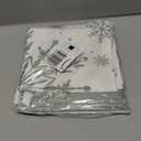 Lanpn White and Grey Christmas Throw Pillow Covers 16x16 Set of 4, Decorative 16 inch Gray Winter Snowflake Xmas Cushion Covers Pillow Cases for Home Bedroom Room Holiday Couch Decor Decorations