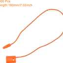 MECCANIXITY Hang Tag String Snap Lock Pins Loop Price Tag Fastener Plastic Tags Ties Orange 7 Inch Pack of 1000