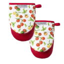 KitchenAid Printed Mini Oven Mitts - Tomato Basil 2 Pack