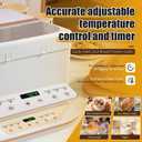 Foldable Bread Proofing Box, 32-248℉ Adjustable Temp Slow Cooker with 24H Timer, Multifunctional Dough Proofer for Sourdough, Yogurt, Fermentation & Low-Temperature Cooking