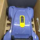LanOcean Cordless Automatic Pool Cleaner Robot, Efficient Pool Vacuum Robot w/Self-Parking, 120Min Runtime, Auto Debris Removal, Ideal for Daily Maintenance of Flat Above Ground & Inground Pools-Blue