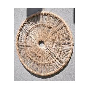 Wood Woven Spoke Wall Home Decor 12in Diameter (2 Pc)