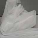 5PCS RAINFLOW White Chair Sashes - Wedding Aisle Decorations Long 19.6IN x 7.8FT Tulle Venue Decoration for Banquet Chair Back Side Bridal Baby Shower Birthday Party