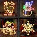 2 Pack Folding Warm White Snowflake Decoration LED Snowflake Lights Large Snowflake Decorations Outdoor Lighted Snowflake (20" Warm White Snowflake)