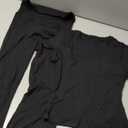 SUUKSESS Women 2 Piece Lounge Sets Going Out Y2K Foldover Pants Matching Pajamas (Small, Black)