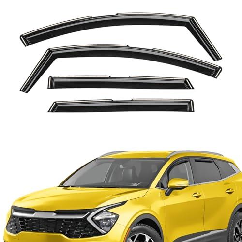Extra Durable Window Deflectors in-Channel Window Visors Rain Guards Fit for Kia Sportage 2023-2026, Sun Visors, Wind Vent for Shades, Exterior Car Accessories - 4 pcs. AG0860