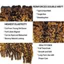 Water Wave Highlight Burmese Curly Bundles Human Hair 24 Inches Honey Blonde Ombre Human Hair Bundles Weave with Spiral End 3c4a Curly Quick Weave Hair Bundles for Women 1 Bundle