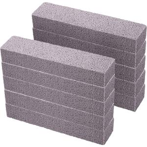 Chinco 10 Packs Pumice Stick for Cheaning, Pumice Scouring Stone Pad Removing Stain Grime Without Leaving Scratches for Kitchen Oven Stove Home Bathroom Toilet Pool House Cleaning Supplies