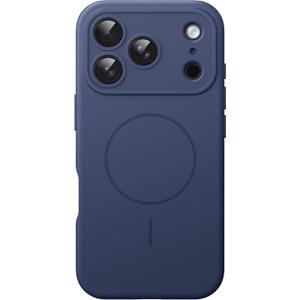 JETech Magnetic Silicone Case for iPhone 17 Pro Max 6.9-Inch, Compatible with MagSafe, Silky Soft Touch, Shock Absorbing Phone Cover with Camera Lens Protection (Dark Blue)