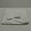 Andency Queen Comforter Set White, Comforters Queen Size Boho Cream Soft Warm Tufted Neutral Bedding Comforter Sets for Queen Bed, 3 Pieces Aesthetic Chevron Farmhouse Cute Bohemian Textured Bed Set (Queen (90"x90"))