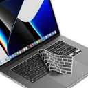 XSKN Japanese Black US Version Keyboard Cover Skin for 2026-2021 MacBook Pro 14 16 inch MacBook Air 13 15 inch with M5/M4/M3/M2/M1 and MacBook Neo