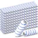 Leumoi 120 Pcs Paint Roller Covers, 1/2 Nap 9" Roller Covers, High Capacity Microfiber Naps for Wall Paint Kit Home Repair Tools Painting Supplies (Blue)