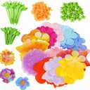DIY Fabric Flower Bouquets Toys Accessories, DIY Craft Kits Flowers Accessories for Toddler Kids,Birthdays Gifts