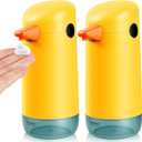 2 Piece Automatic Yellow Duck Soap Dispenser - Foaming, Touchless, Battery Powered for Bathroom & Kitchen