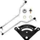 Steering Sector Drag Link Kit, 19 Teeth Steering Tie Rod Kit Compatible With John Deere Lawn Mower D110 D120 D130 D140 D170 LA105 LA115 LA130 LA135 LA140 LA145 LA175, Tractor Steering Kit