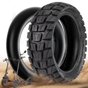 1 Set 70/65-6.5 Tire & Tube Off Road, 10 Inch 10x2.75-6.5/10x2.70-6.5 Scooter Outer Tire & Inner Tube Fit for Hover-1 Alpha~Hiboy Titan Pro/Max3~Evercross H5~Emove Cruiser Electric Scooter