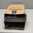 Uniclife Wall Mount Mailbox for Outside, Heavy Duty Locking Mailbox, Small Mailbox with Key Lock, Security Mail Box, Safe Key Drop Box, Post Box, Steel Cash Drop Box for Home Office School, Black