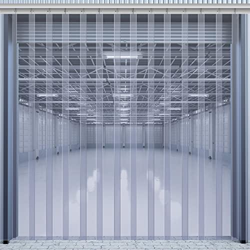 Juexica 36 x 80 Inch Clear Freezer Door Curtain Plastic Door Strips Curtain
