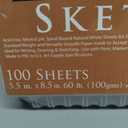 U.S. Art Supply 5.5"x8.5" Top Spiral Bound Sketch Book,100 Sheets 2-Pack