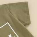 Toddler Baby Boy Summer Clothes Letter Print Short Sleeve Shirt Tops and Shorts Set Summer Outfit 2Pcs (0-6 Months)