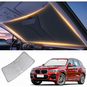 Windshield Sun Shade for BMW X3 Front Window Shades Cover for 2010-2024 2025 2026 X3 Windshield Sun Visor Protector Car Accessories