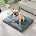 Dog Beds for Medium Dogs -Dog Crate Pad with Removable Washable Cover, Non-Slip Bottom, Pet Mat Comfort Cushion for Joint Relief, Deep Sleep & Home Decor