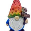 Etlemonde Strawberry Gnome Garden Decor Statue Cute Outdoor Statue Ideal Gnome Decoration Gift for Gardens, Patios, and Lawns